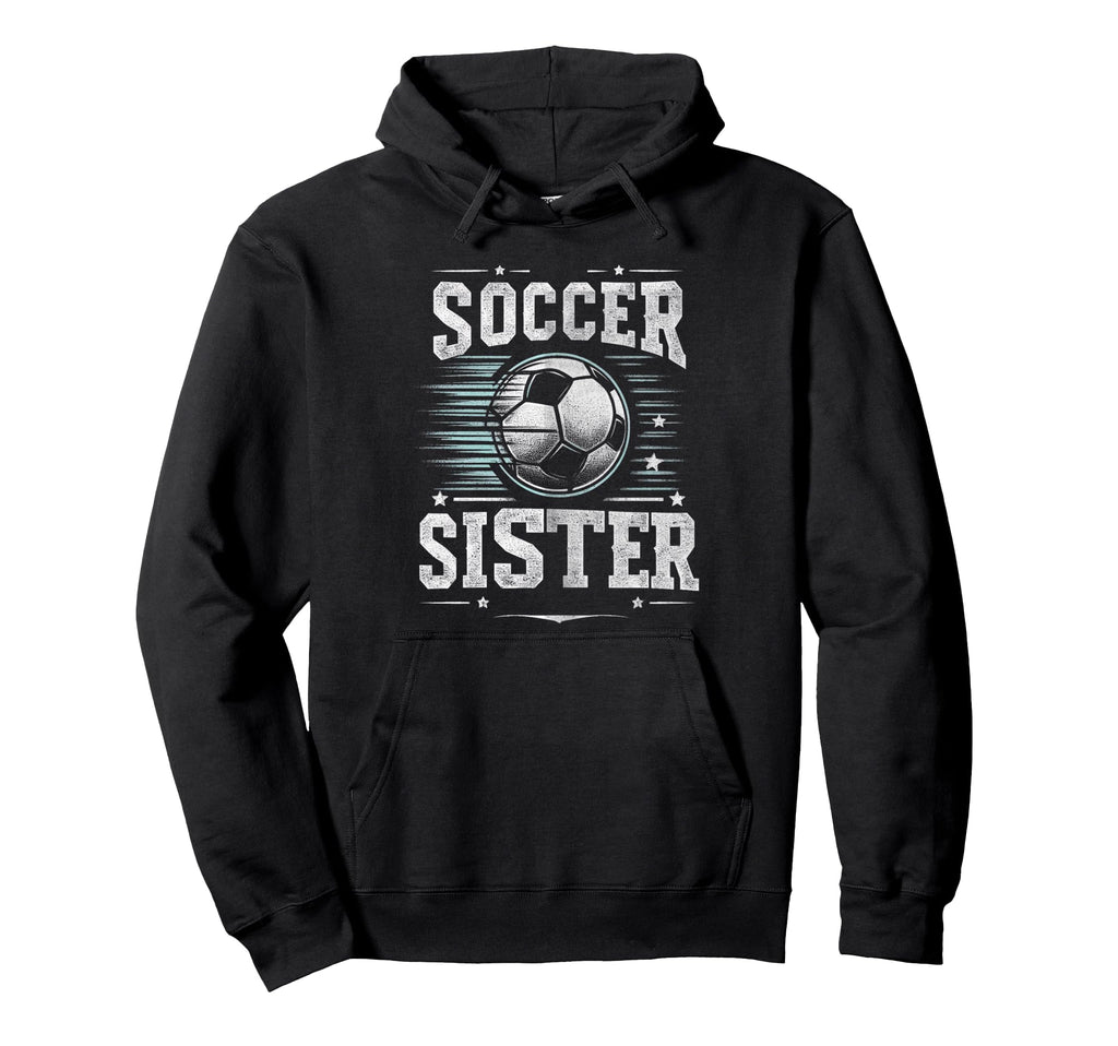 Soccer Sister Football Lover Gifts Hoodie - Minimalist Print Unisex