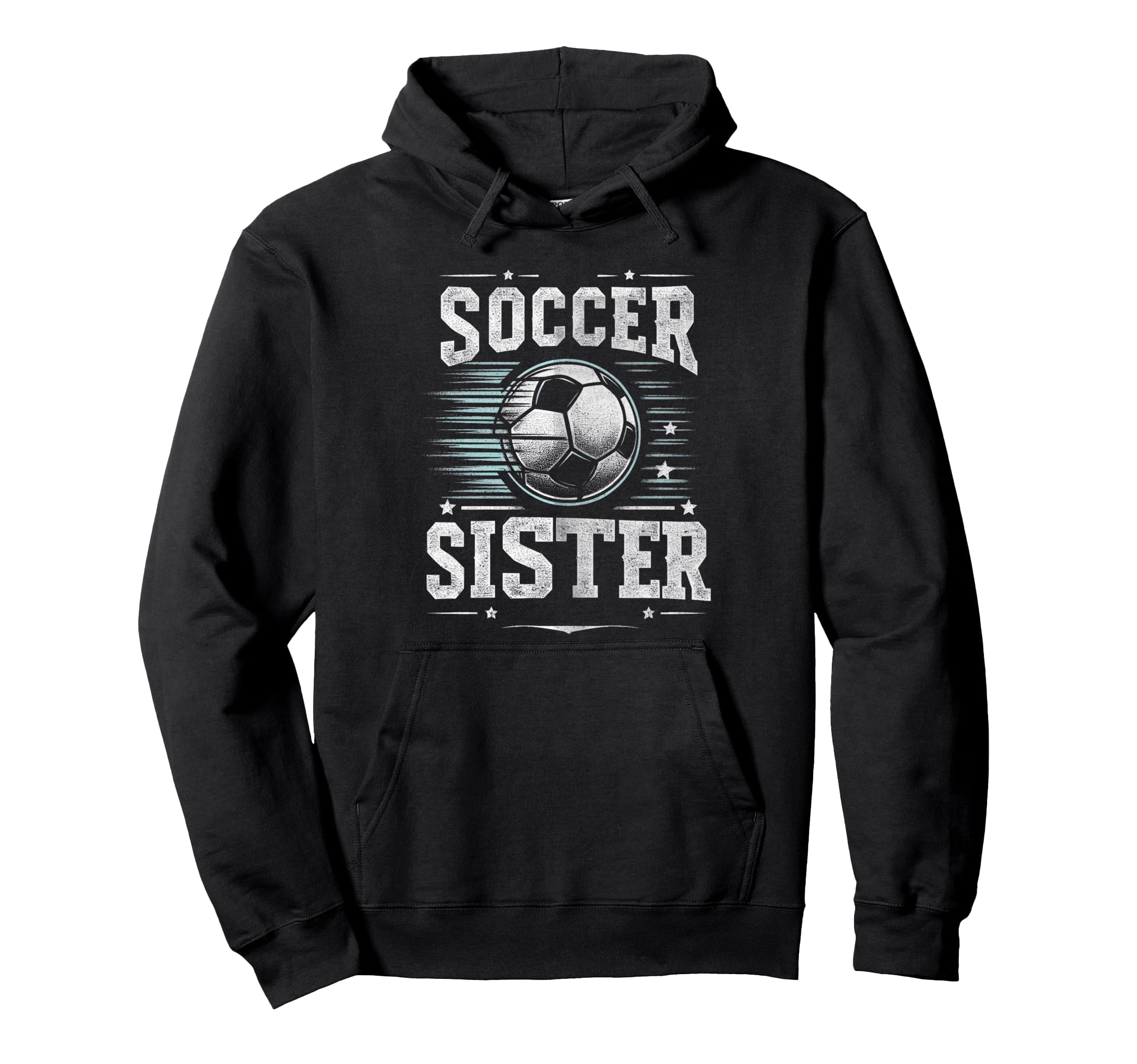 Soccer Sister Football Lover Gifts Hoodie - Minimalist Print Unisex