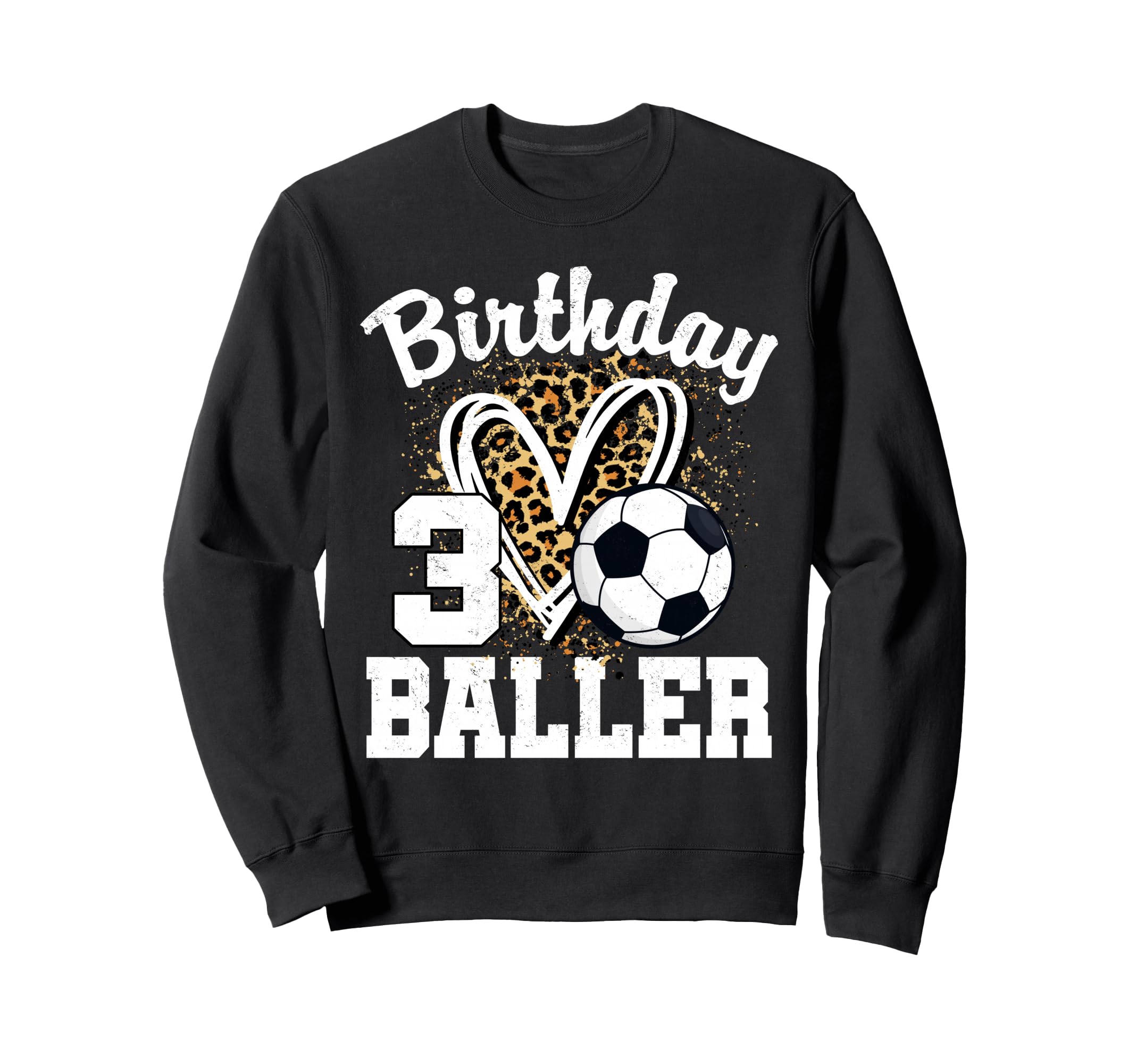 3Rd Birthday Soccer Ball 3 Year Old Sweatshirt - Streetwear Style Unisex