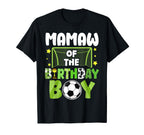 Soccer Mamaw Birthday Party Family T-Shirt - Fun Novelty Design Men Women