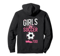 Like Soccer Too Female Soccer Player Hoodie - Trendy Graphic Men Women