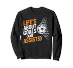 Football Sport Soccer Lifes About Sweatshirt - Aesthetic Graphic Unisex