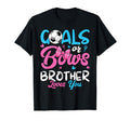 Gender Reveal Goals Or Bows Brother T-Shirt - Graphic Print Men Women