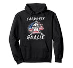 Lacrosse Goalie Lacrosse Player American Hoodie - Trendy Graphic Men Women