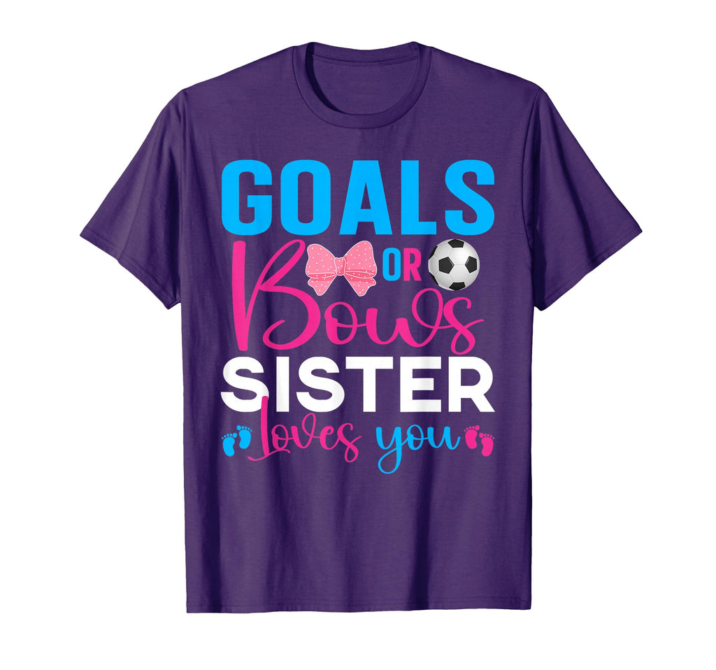 Goals Or Bows Sister Loves You T-Shirt - Custom Art Print for Adults