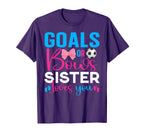 Goals Or Bows Sister Loves You T-Shirt - Custom Art Print for Adults