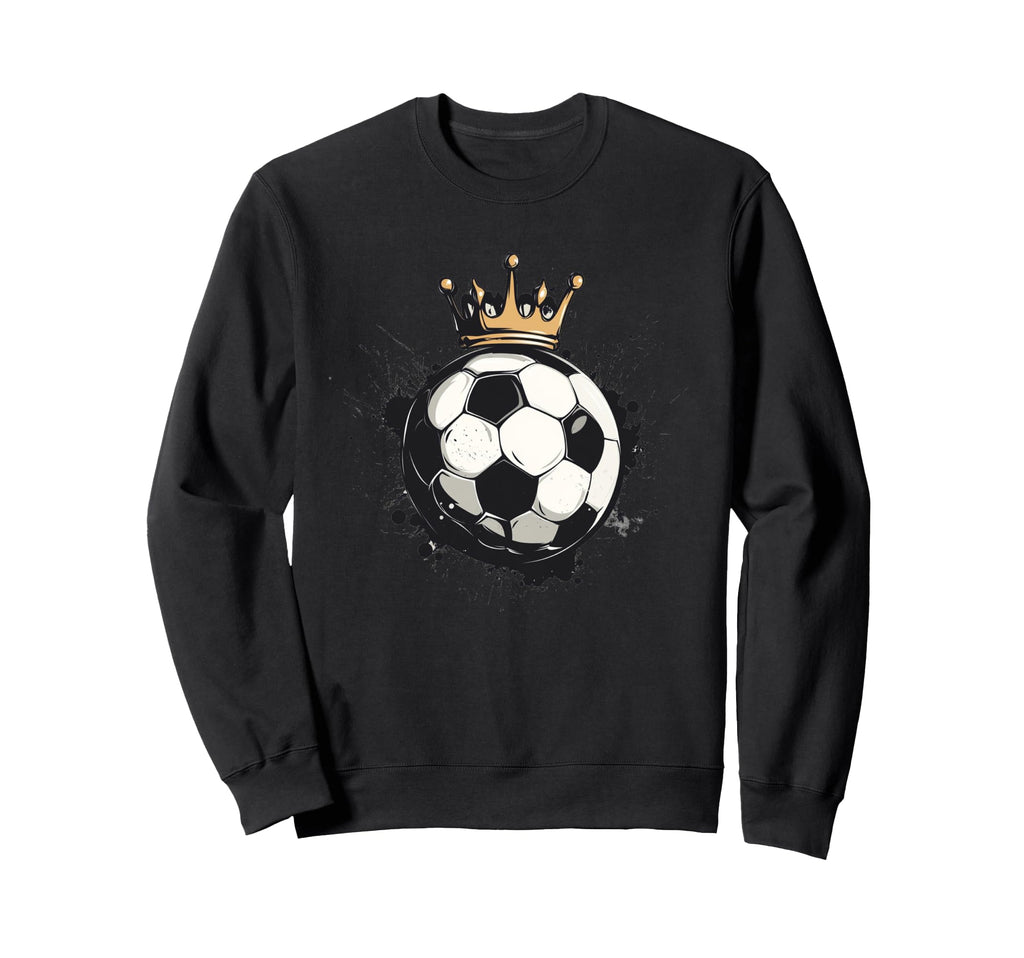 Awesome Soccer Crown Costume Ball Sweatshirt - Trendy Graphic for Adults