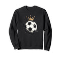 Awesome Soccer Crown Costume Ball Sweatshirt - Trendy Graphic for Adults