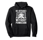 No Entrance Ice Hockey Goalkeeper Ice Hoodie - Novelty Apparel Unisex