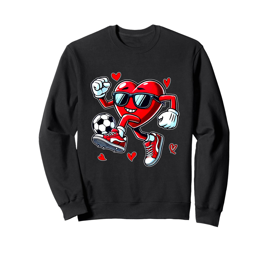 Valentine Heart Sunglasses Sweatshirt - Aesthetic Graphic Men Women