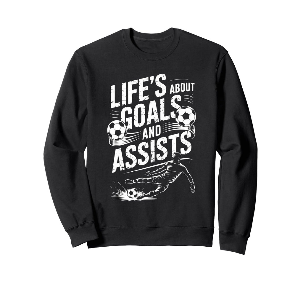 Soccer Player And Goal Keeper Sweatshirt - Fun Novelty Design Men Women