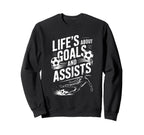 Soccer Player And Goal Keeper Sweatshirt - Fun Novelty Design Men Women