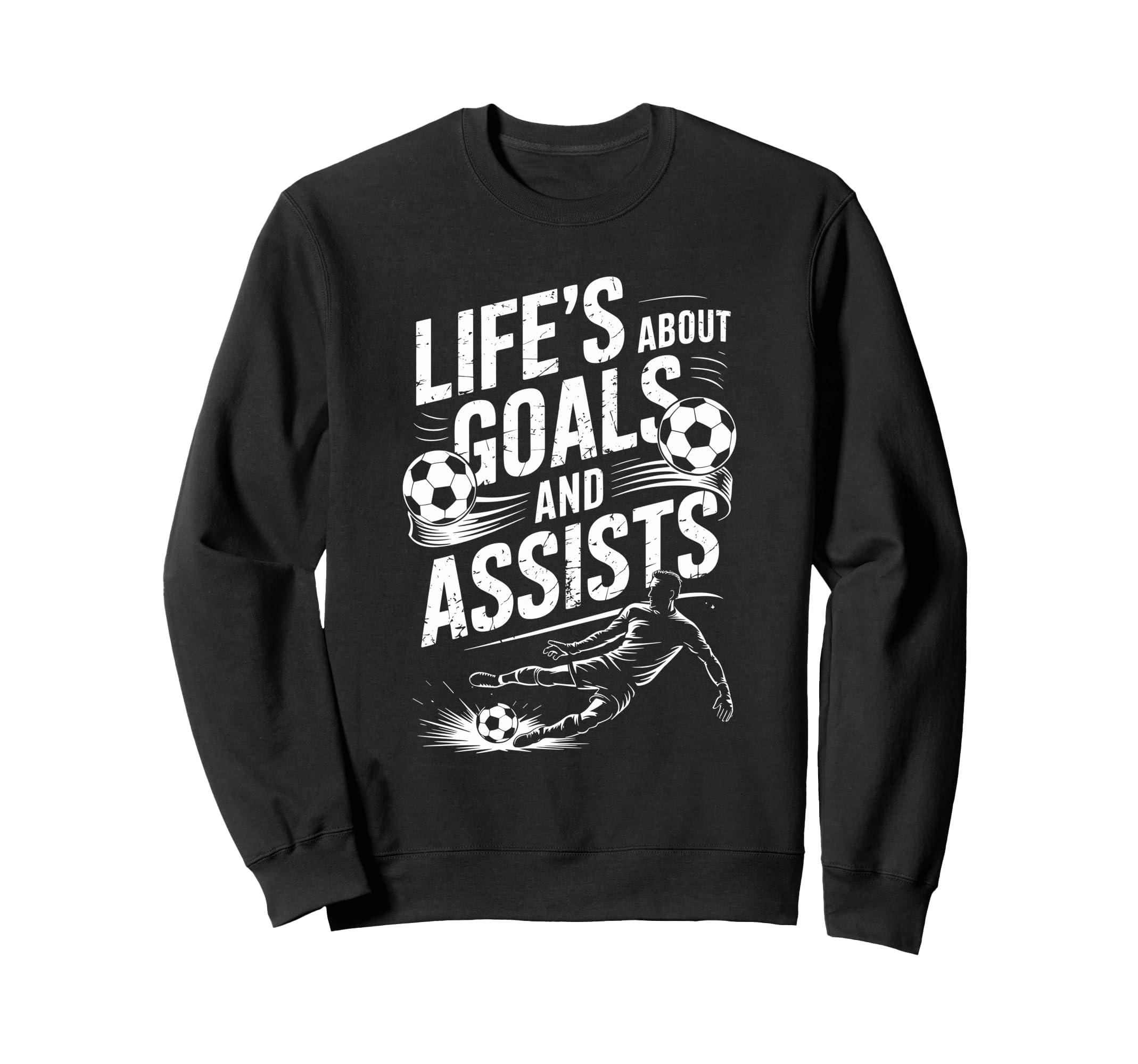 Soccer Player And Goal Keeper Sweatshirt - Fun Novelty Design Men Women