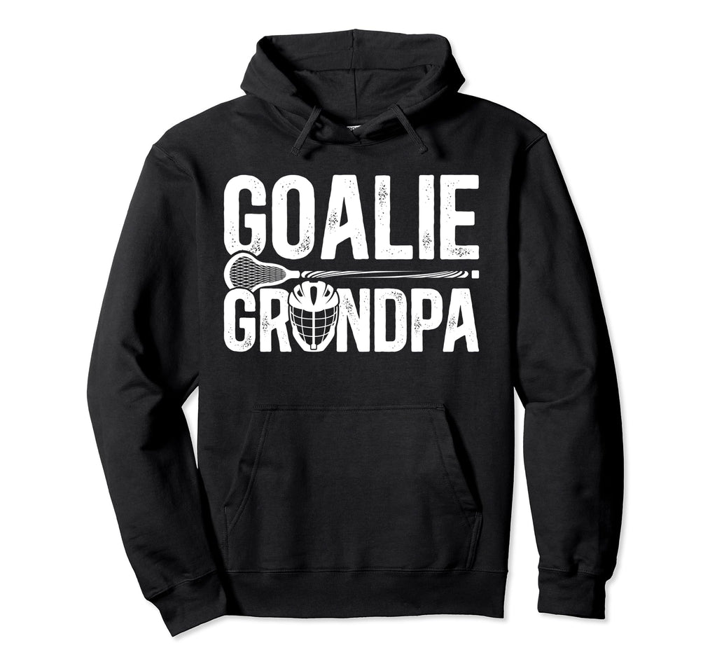 Lacrosse Goalie Grandpa Lacrosse Goalkeeper Hoodie - Unique Graphic Unisex