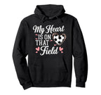 My Heart Is That Field Soccer Mom Hoodie - Unique Graphic Men Women