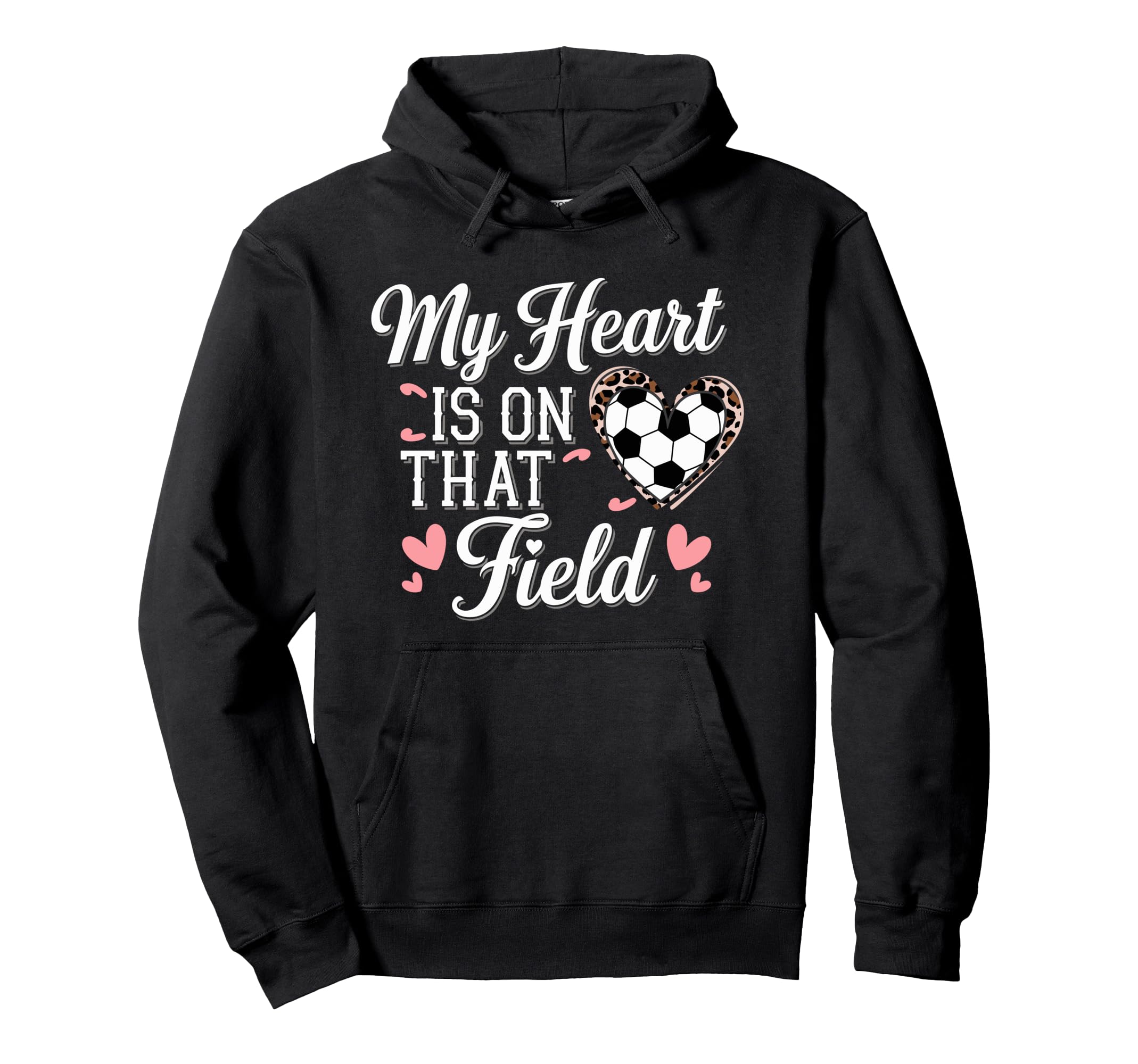 My Heart Is That Field Soccer Mom Hoodie - Unique Graphic Men Women