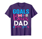Goals Or Bows Dad Loves You Gender T-Shirt - Unique Graphic for Adults