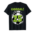 25 Year Old Birthday Soccer Themed T-Shirt - Unique Graphic Men Women