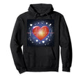 Funny Heart Pulse Heartbeat Hoodie - Trendy Graphic Men Women