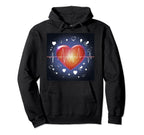 Funny Heart Pulse Heartbeat Hoodie - Trendy Graphic Men Women