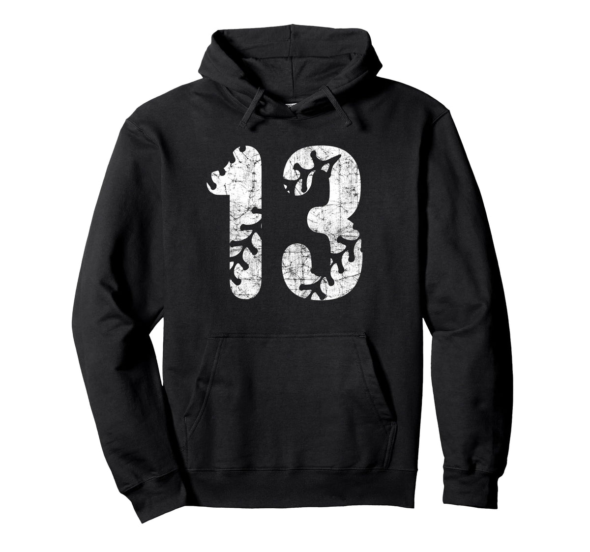 Baseball Softball Mom 13 Number 13 Hoodie - Fun Novelty Design for Adults