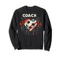 Soccer Coach Training Heart Beat Sweatshirt - Novelty Apparel Unisex