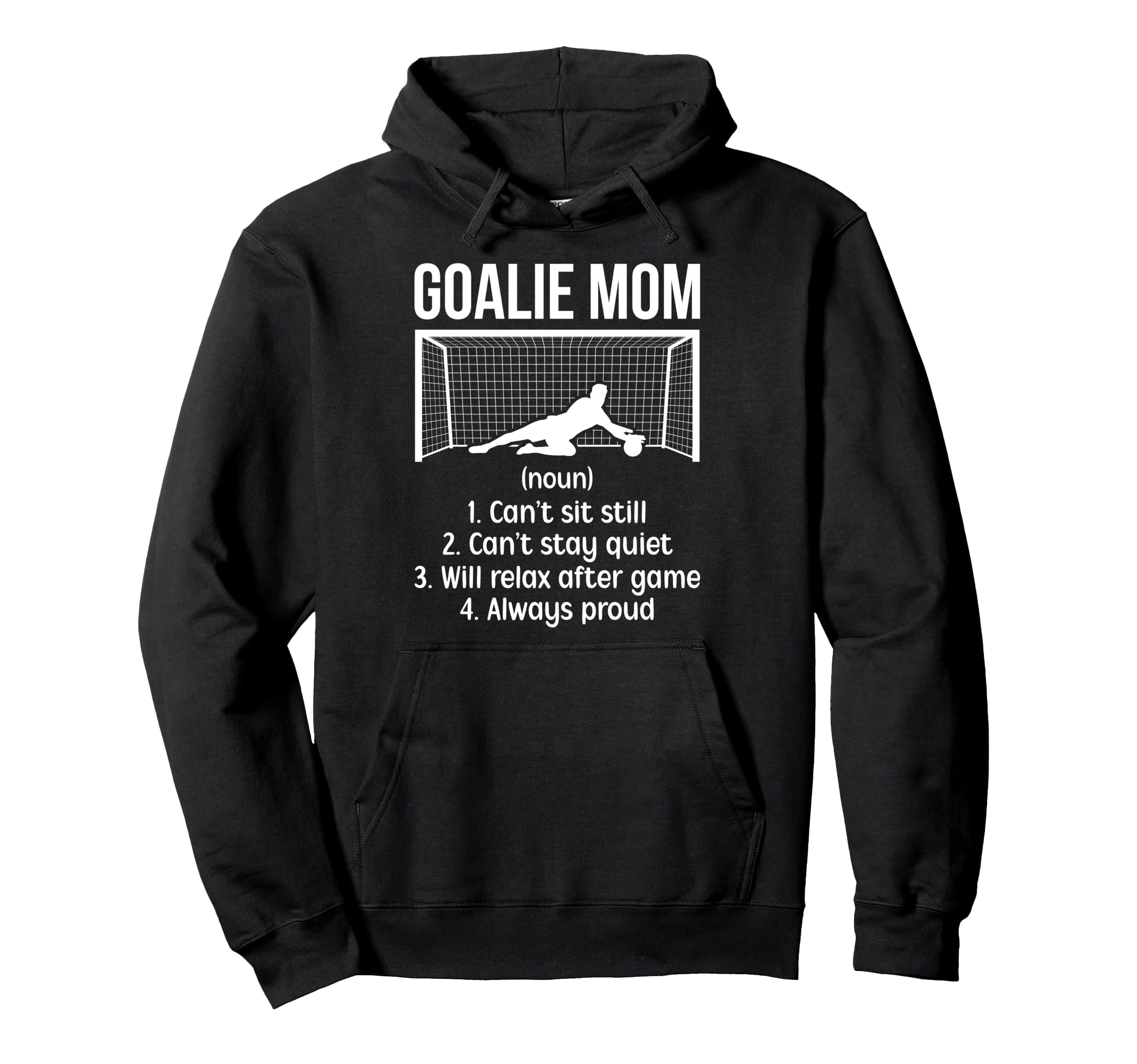 Soccer Goalkeeper Mom Definition Soccer Hoodie - Unique Graphic for Adults
