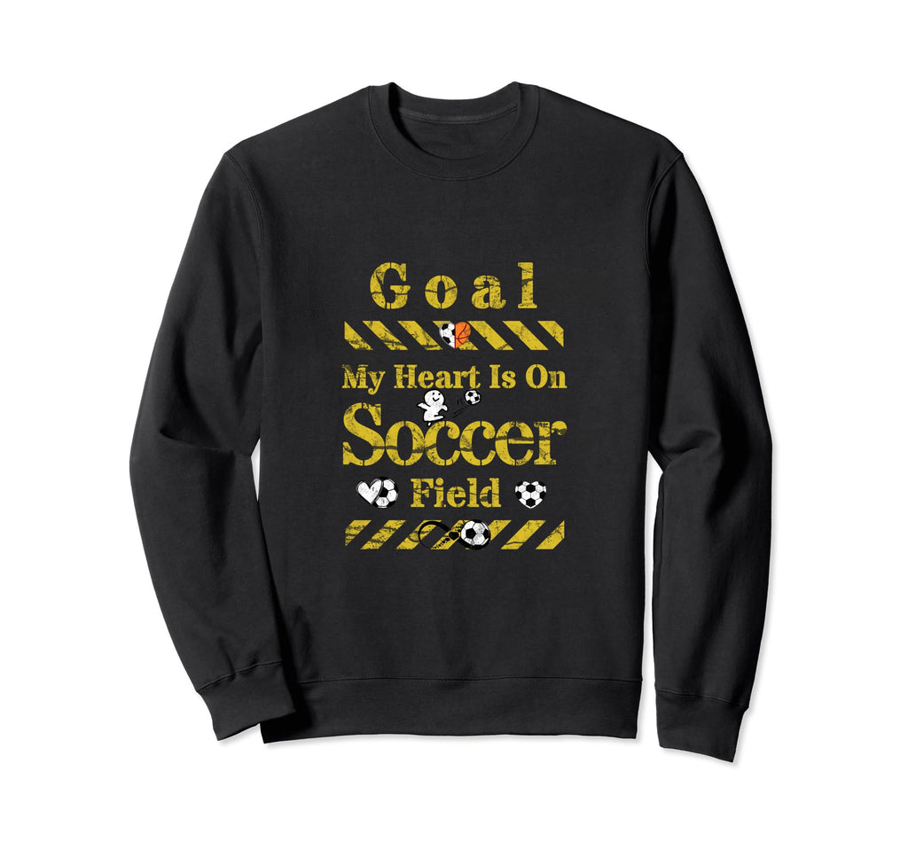 My Heart Is That Soccer Field I Love Sweatshirt - Custom Art Print Unisex