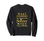 My Heart Is That Soccer Field I Love Sweatshirt - Custom Art Print Unisex
