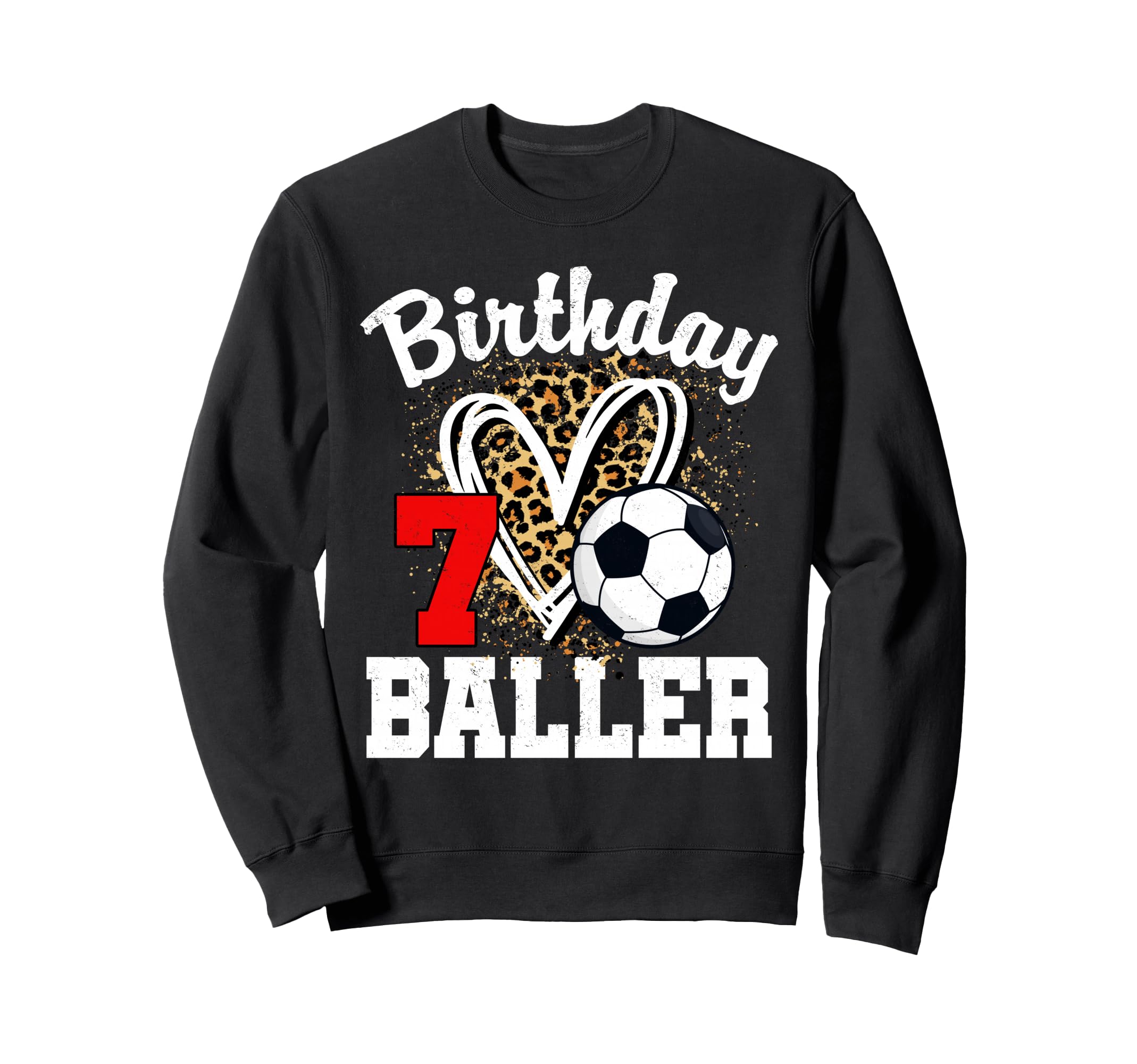 7 Year Old Birthday Soccer Sweatshirt - Fun Novelty Design for Adults