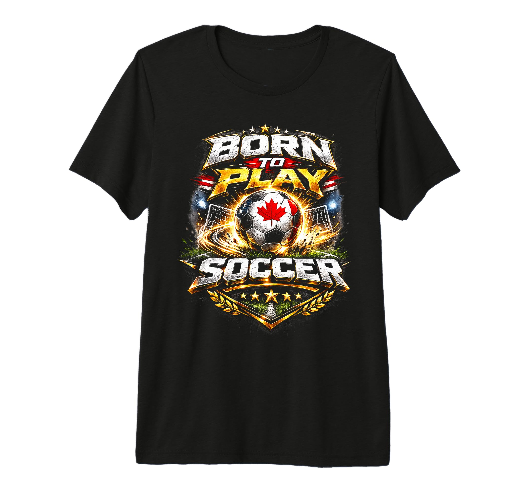 Born To Play Soccer Athlete T-Shirt - Streetwear Style Men Women