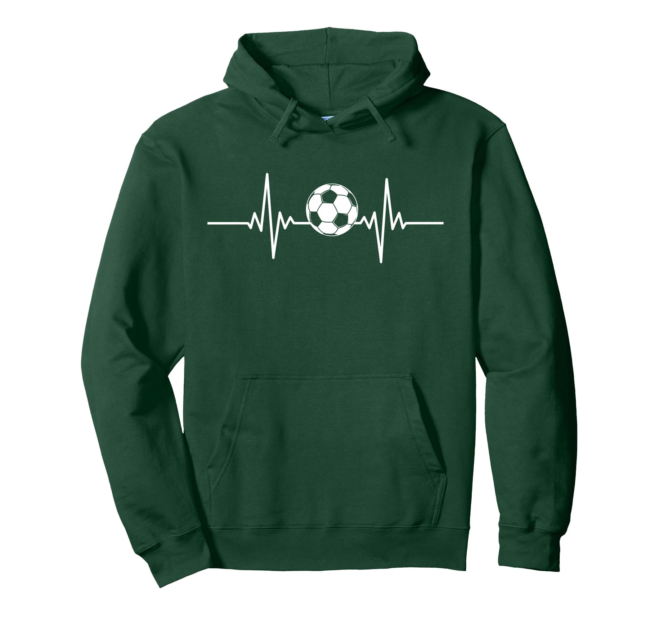 Soccer Heartbeat Soccer Ball Heartbeat Hoodie - Custom Art Print Men Women