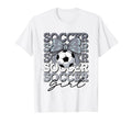 Groovy Soccer Coquette Bow Soccer T-Shirt - Custom Art Print for Adults