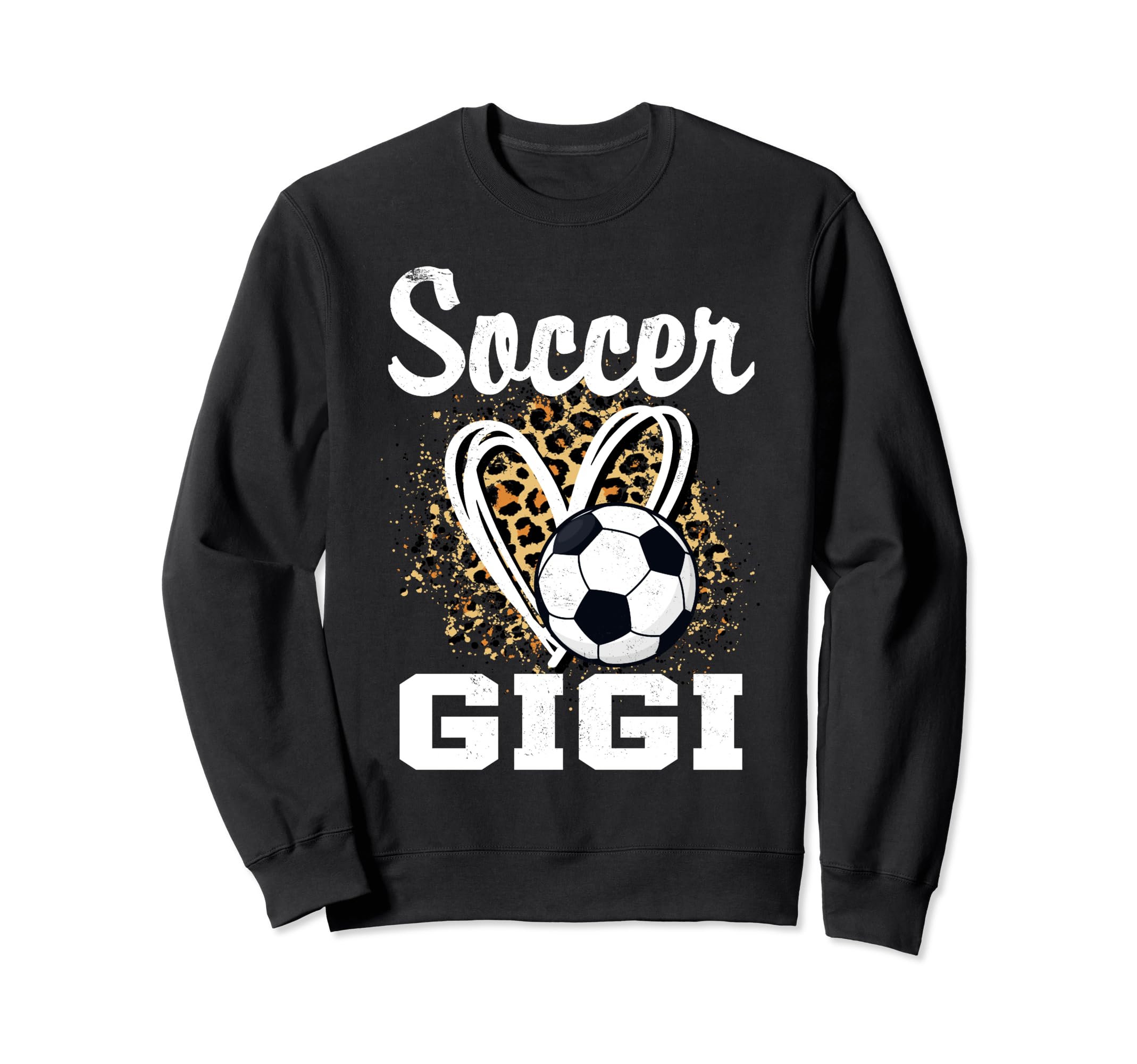 Soccer Gigi Leopard Heart Grandma Sweatshirt - Aesthetic Graphic Men Women