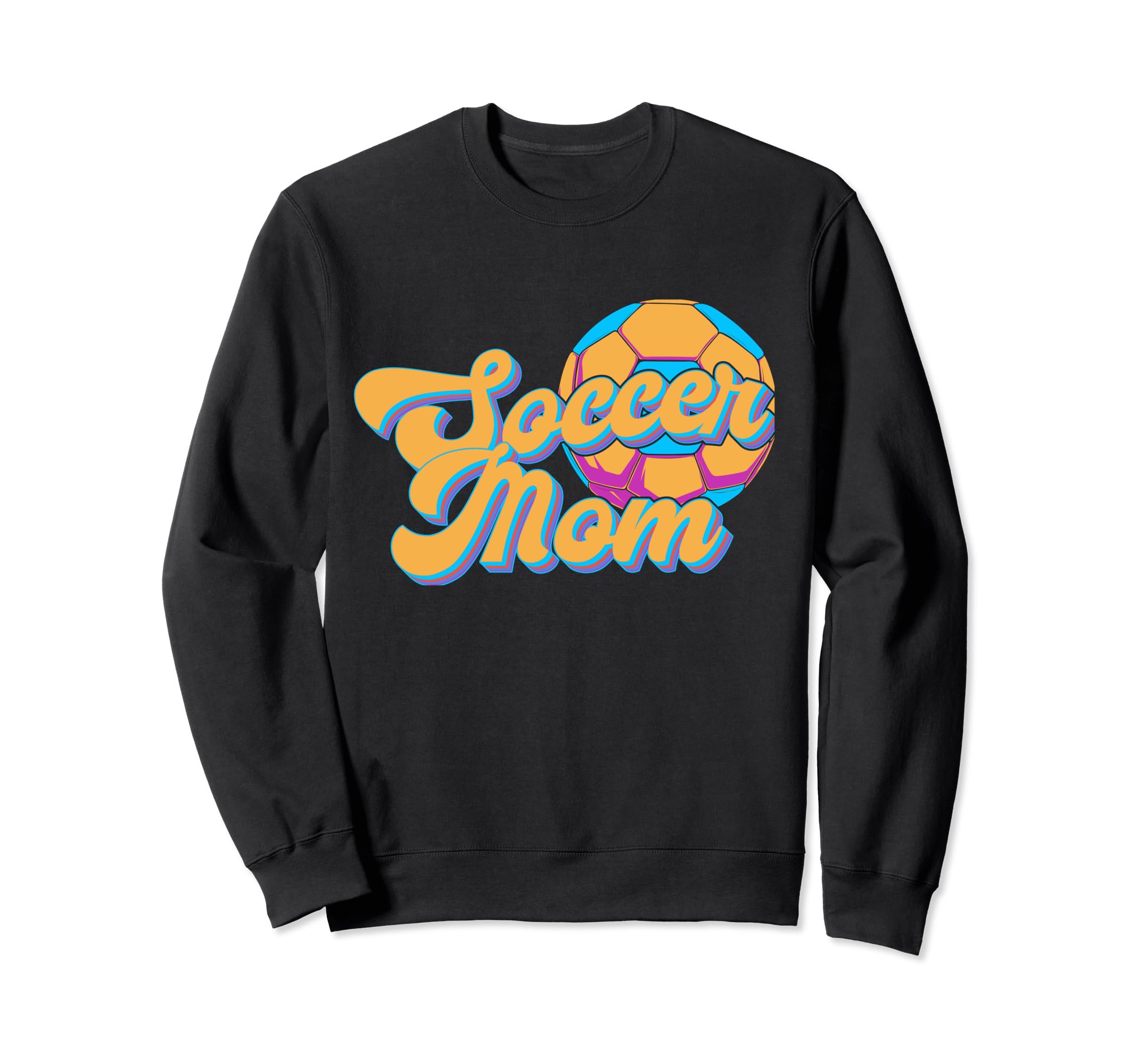 Soccer Mom Fun Soccer Fan Sweatshirt - Custom Art Print for Adults