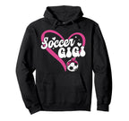 Soccer Gigi Grandma Heart Gigi Soccer Hoodie - Aesthetic Graphic Men Women