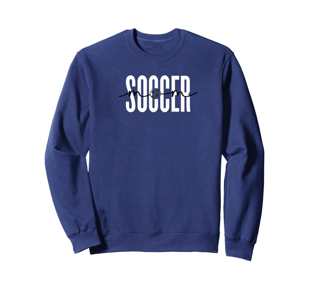 Soccer Mom Script And Block Sweatshirt - Unique Graphic Men Women