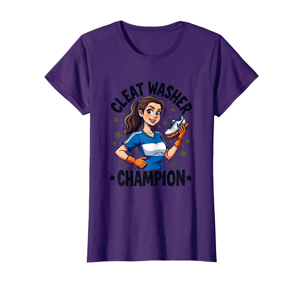 Cleat Washer Champion Soccer Mom T-Shirt - Streetwear Style for Adults