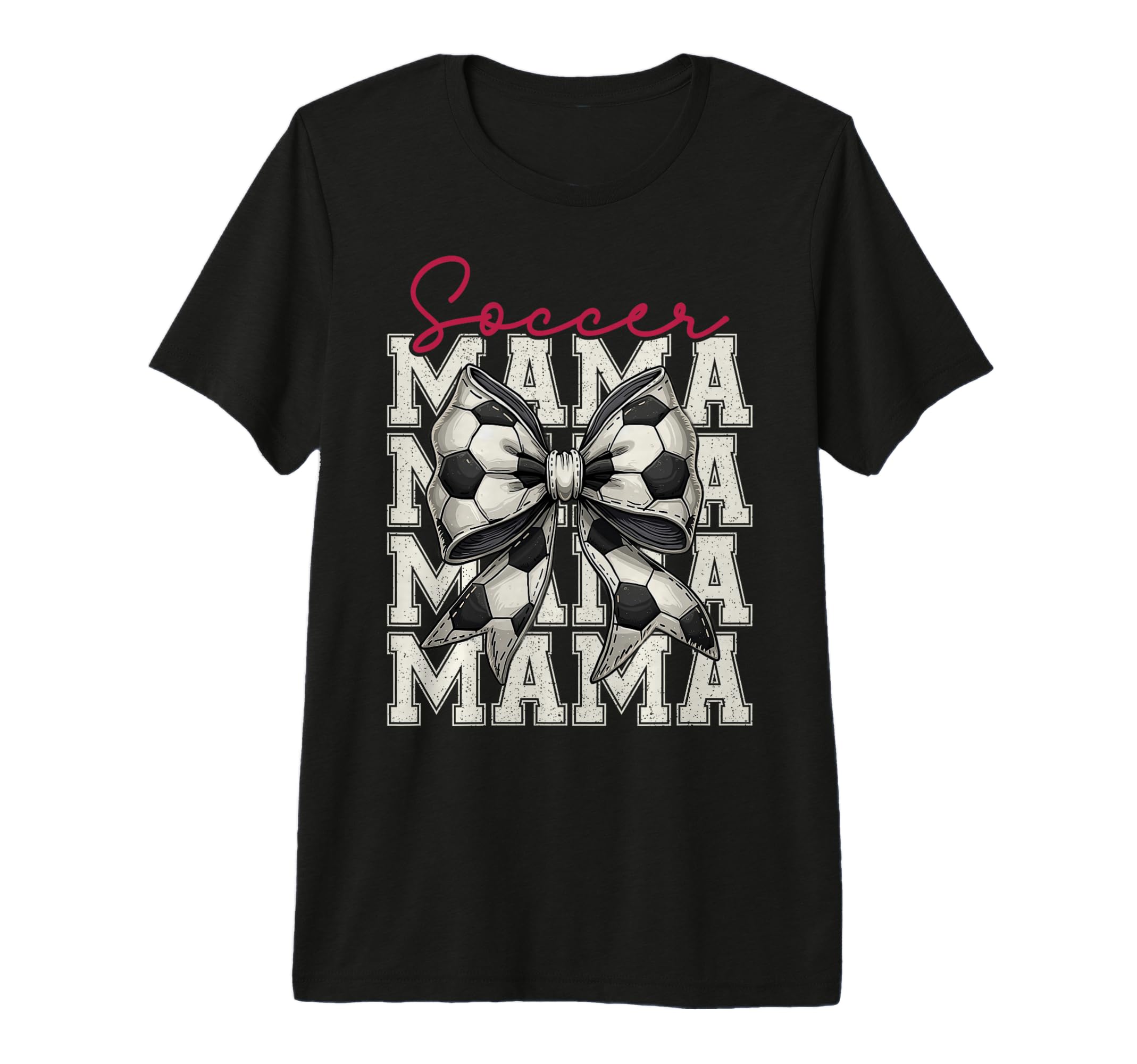 Soccer Mama Funny Coquette Bow Mom T-Shirt - Streetwear Style for Adults
