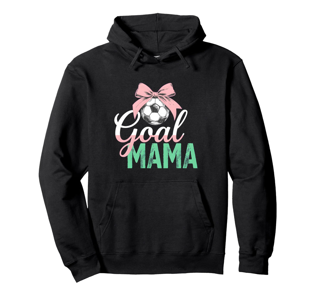 Goal Mama Soccer Bow Soccer Mom Pride Hoodie - Unique Graphic Men Women