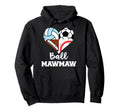 Ball Mawmaw Soccer Football Baseball Hoodie - Minimalist Print for Adults