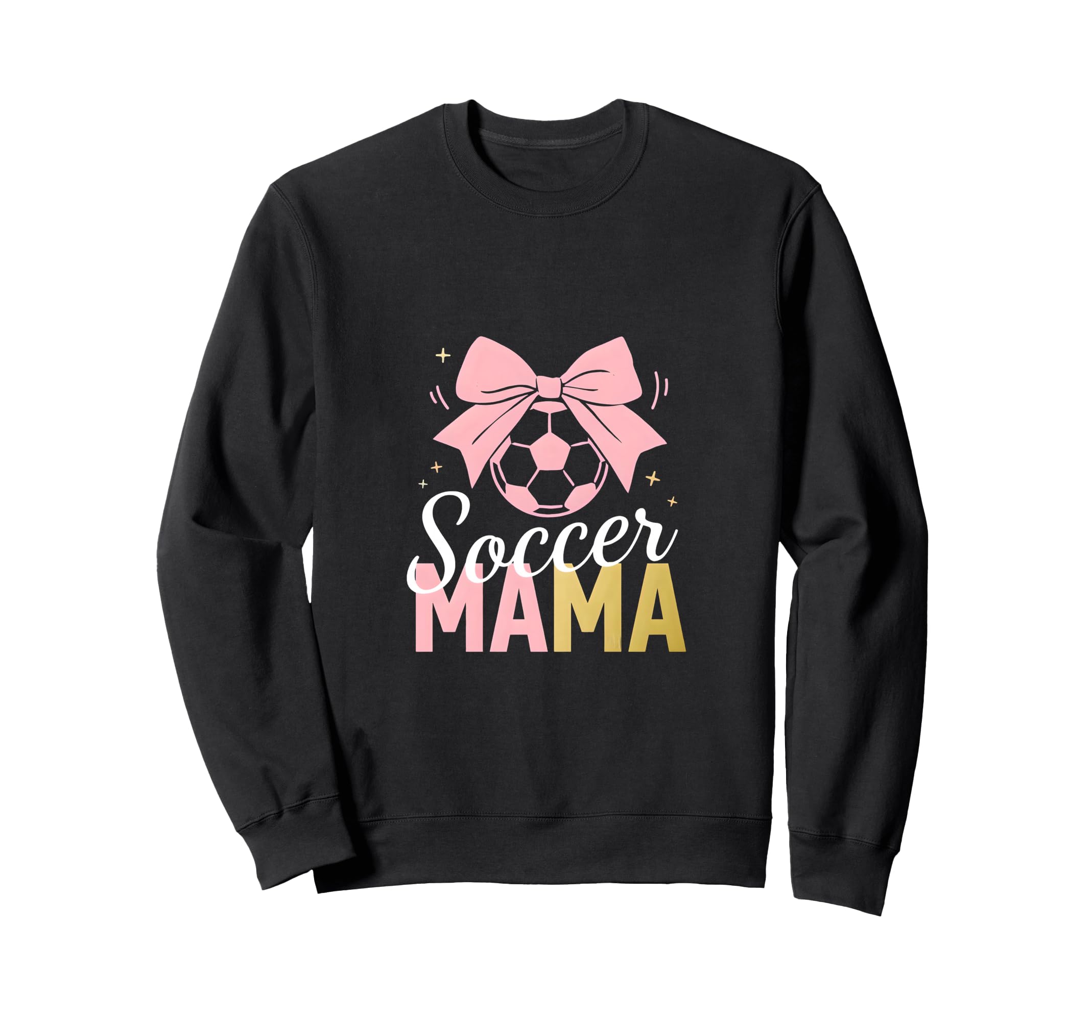 Soccer Mama Bow Soccer Mom Club Sweatshirt - Unique Graphic Men Women