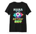 Mama Birthday Soccer Ball Colorful T-Shirt - Aesthetic Graphic Men Women