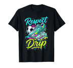 Respect Drip Soccer Drip Ice Cream Drip T-Shirt - Trendy Graphic Men Women