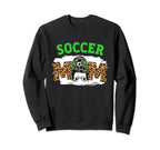 Soccer Mom Messy Bun Mothers Day Sweatshirt - Minimalist Print Unisex