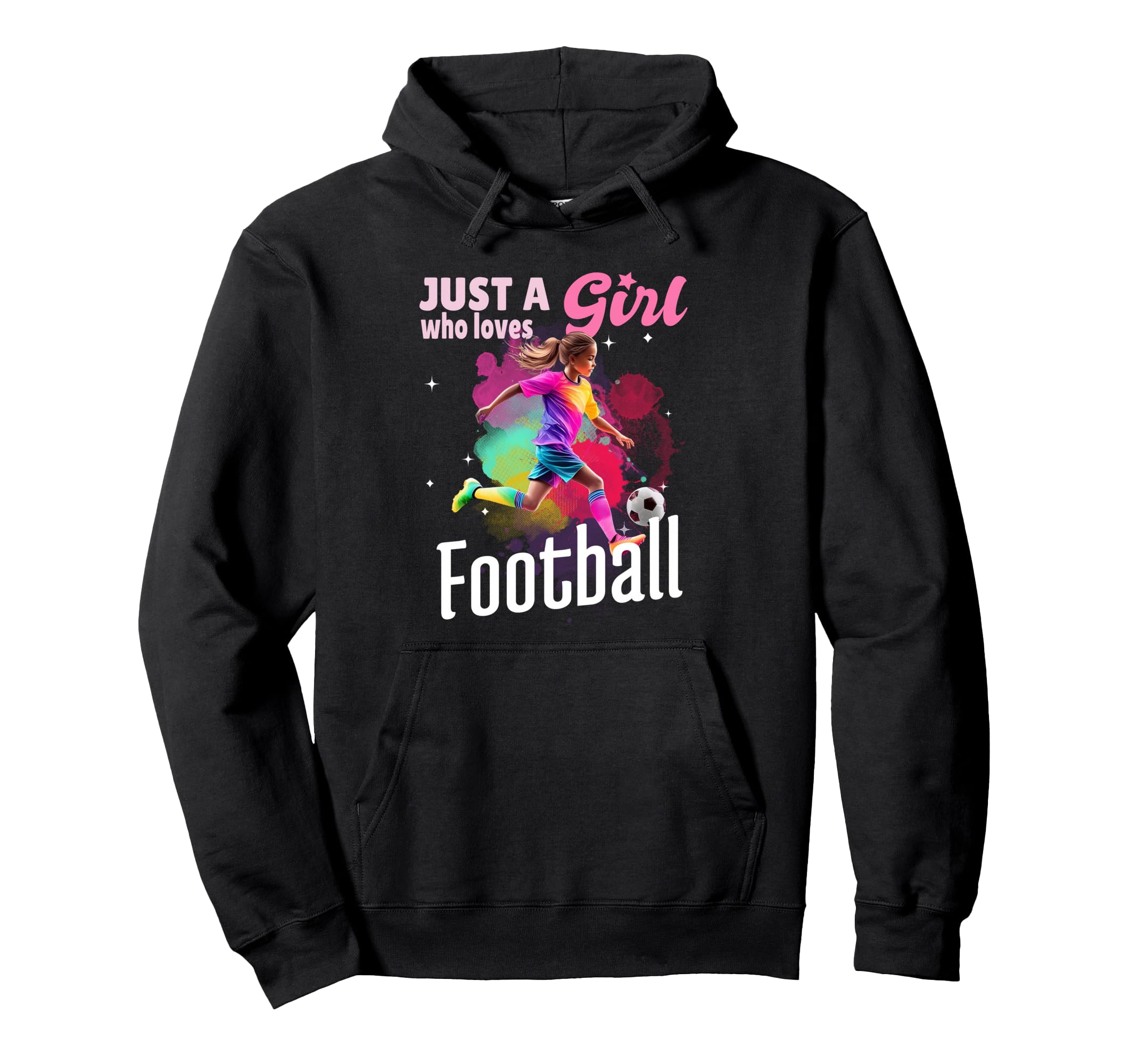 Just Who Loves Football Player Soccer Hoodie - Custom Art Print Men Women