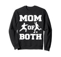 Mom Both Funny Soccer Karate Mom Sweatshirt - Graphic Print Men Women