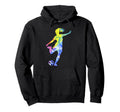 Sport Game Colorful Football Watercolor Hoodie - Novelty Apparel Men Women