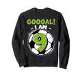 9 Year Old Birthday Soccer Themed Sweatshirt - Casual Everyday Wear Unisex