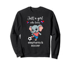 Elephant Soccer Elephant Soccer Sweatshirt - Minimalist Print Men Women